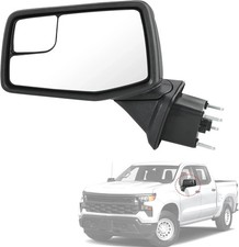 2019-24 Silverado 1500 Driver Left Side Door Mirror Compatible Replacement