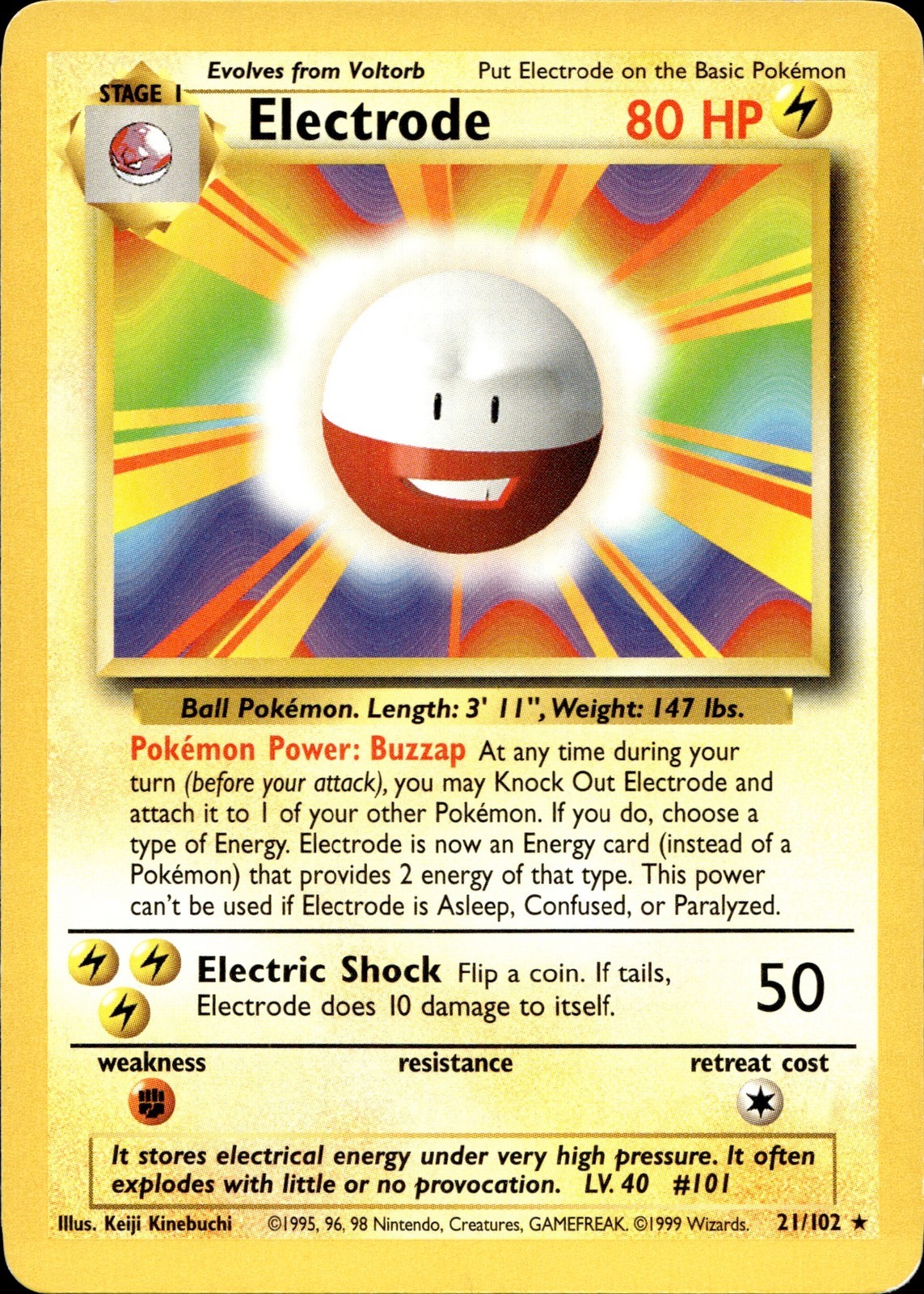 Electrode Rare Base Set 021/102 MP