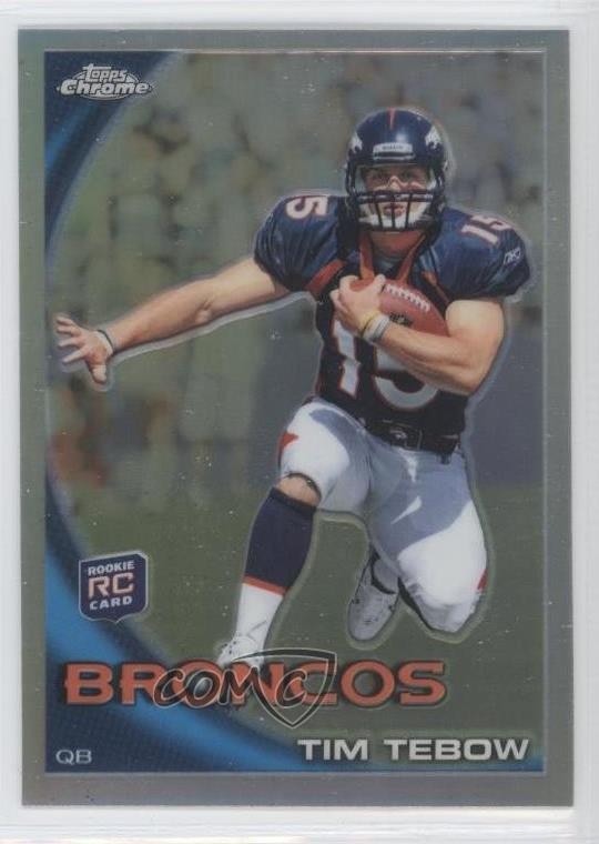 2010 Topps Chrome Refractor Tim Tebow #C100 fm0