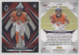 2024 Panini Phoenix Rookies Red Fade /299 Troy Franklin #244 Rookie RC