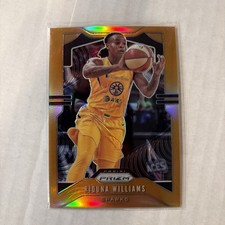 RIQUNA WILLIAMS 2020 PANINI PRIZM WNBA ORANGE /65 #81 SPARKS