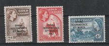 Ghana Stamps 1958 "GHANA INDEPENDENCE 6TH.. MARCH, 1957" MNH