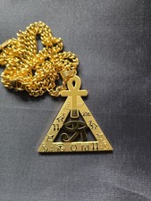 Agyptischer Anhänger Horus Auge Pyramide mit kette