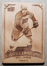 2023-24 Upper Deck Engrained Carved in Time Eric Lindros #CT-3 Flyers