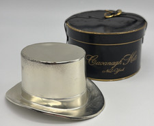 Vintage Cavanagh Hat Miniature Salesman Sample Metal Top Hat W/ Box