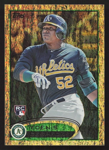 2012 Topps Yoenis Cespedes Gold Sparkle RC Rookie #396 Card