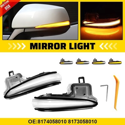 Sequential LED Amber Side Mirror Signal Set For Toyota Alphard 2015 2016-2023
