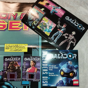 LEGO GALIDOR Nepol & Shimmel Box 2002 LOT Poster Trading Card Game CD Comic $8Sh