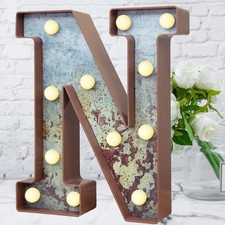LED Marquee Light Up Letters Industrial Small to Medium, POSSIBLE Rust