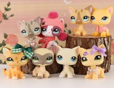 Little Pet Shop LPS Shorthair Cat Toy Playset Pet Figure for Kid Birthday Gift