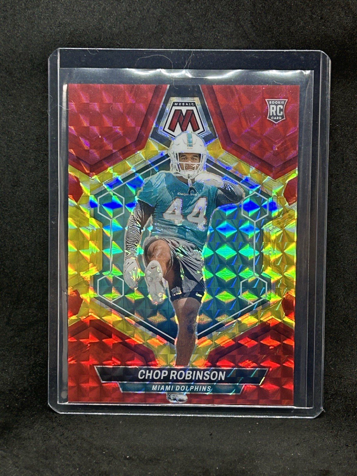 2024 Panini Mosaic Choice /80 Red Yellow Prizm #321 Chop Robinson (RC) Rookie A6