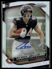2025 Panini Prizm Colston Loveland #319 Silver Prizm Rookie Auto RC