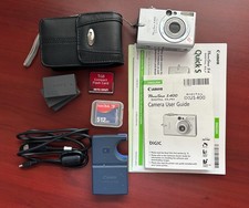 Lots of Canon PowerShot Digital ELPH S400 Accessories and Camera (for parts)