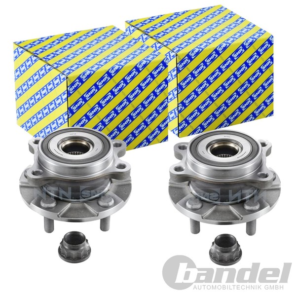 2X Snr RADLAGER-SATZ Vorne Passend FÜR Toyota Auris Avensis Corolla Mirai Rav-image
