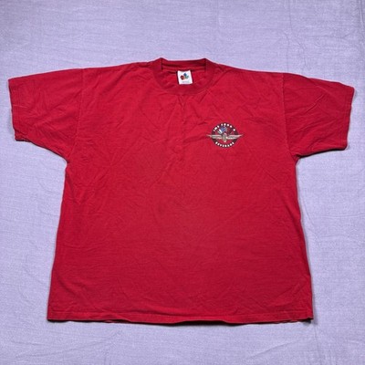 Vintage Indianapolis Speedway IMS Food Beverage T-Shirt XL Midwest Embroidery