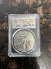 2020 American Silver Eagle MS70 FDOI HOF Don Sutton Signed Pop 50