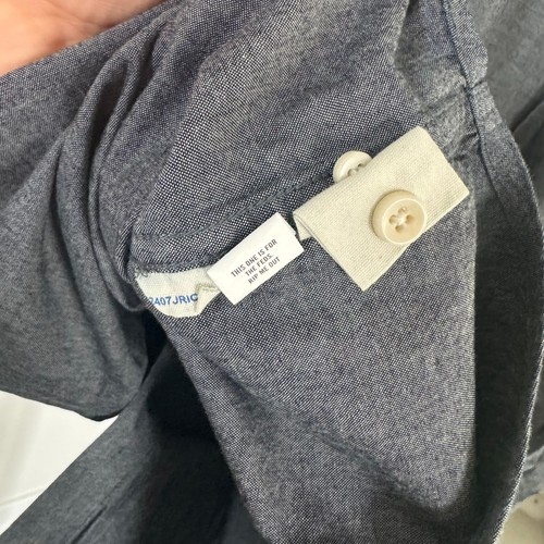 Taylor Stitch The Jack Washed Indigo Chambray Shirt 40 NEW Button Long Sleeve - Picture 6 of 7
