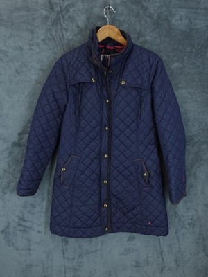 Joules Jacke Damen UK 10 blau gesteppt Fairhurst Country Hacking Jagd Reiten