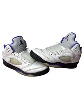 Jordan Air Jordan 5 Retro Concord Shoes Youth 5.5Y White Purple GS 440888-141