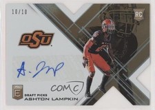 2017 Panini Elite Draft Picks Status Gold Die-Cut 10/10 Ashton Lampkin Auto 0f6