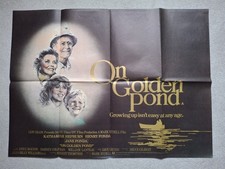 On Golden Pond Original Film Cinema Movie Quad Poster Katharine Hepburn