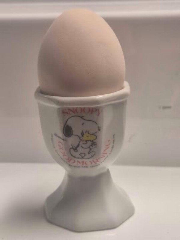 Snoopy Good Morning Egg Cup 2.7", Peanuts Characters: United Feature Syndicate