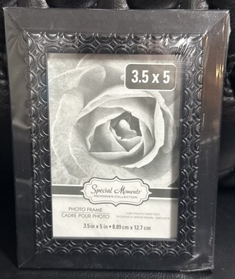 Special Moments Black Acrylic Frame 3.5 x 5 Cute Accent Greenbrier Inter.