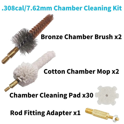 Miaozhun .308cal/7.62mm Chamber Cleaning Tool .308/7.62 Chamber Brushes Kit - Afbeelding 2 van 5