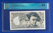 French Banknote 50 francs Maurice Latour Portrait (1973)*AUTHENTIC*#S628