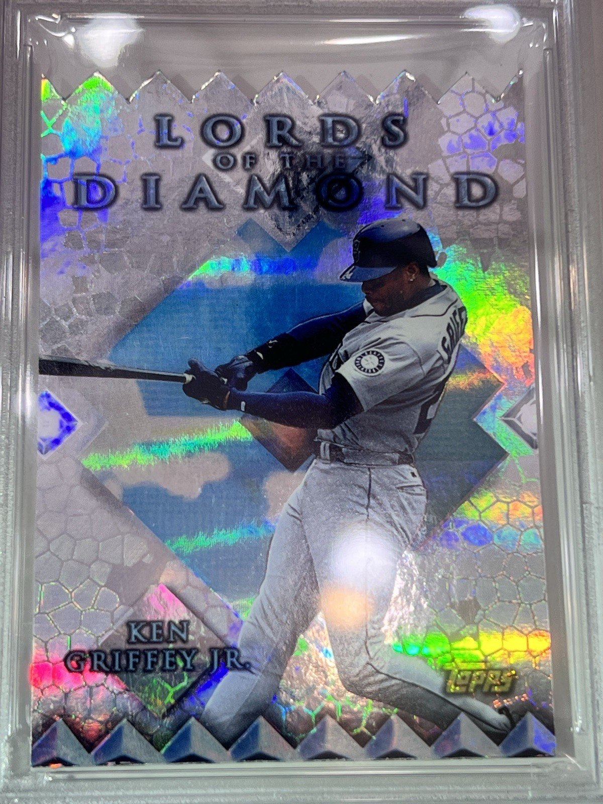 1999 Topps -Ken Griffey Jr. #LD1 Lords Of Diamond Die-cut - PSA 9 view 3