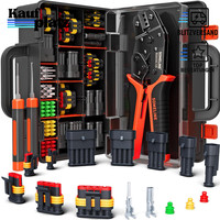 Crimpzange Wasserdicht Kfz Stecker Set 1-6 Polig Mit Auspinnwerkzeug 0,34-2,5