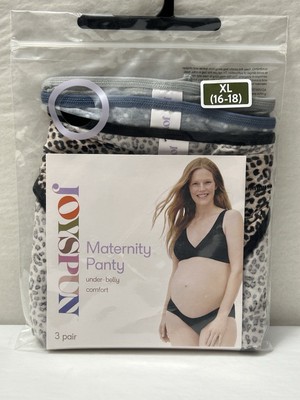 New JOYSPUN Maternity Under Belly Panty Underwear 3-Pair Size 16-18  XL  (D1)