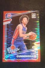 2021-22 Donruss Optic H-2 - The Rookies Cade Cunningham #1 Red Pulsar Prizm 