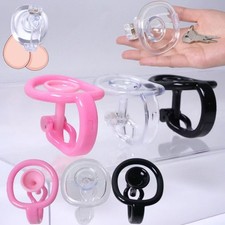 Plastic Chastity Cage Reverse Lock 3-Sizes Ring Male Sissy Gay Virginity Cage