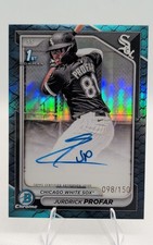 2024 Bowman Chrome - Prospect Autographs Jurdrick Profar #CPA-JPR Blue Reptilian