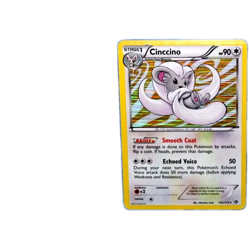 Cinccino HP90 2013 Collectible Holo Pokemon Trading Card No. 105