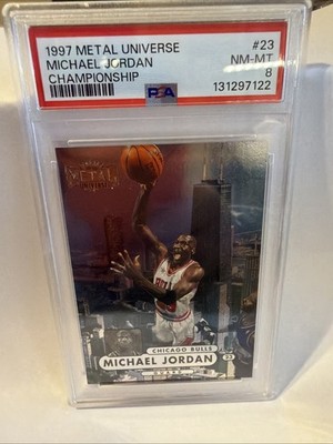 その他 PSA8 1997 l Universe Michael Jordan PSA 8 1997-98 Metal Universe #23 Michael Jordan Championship Bulls