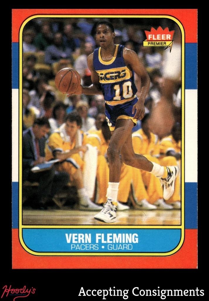 1986-87 Fleer #33 Vern Fleming RC ROOKIE Pacers
