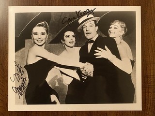 Foto autografiada firmada por Gene Kelly Mitzi Gaynor con certificado de autenticidad Les Girls RARA
