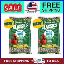  2 Pack Pennington Classic Wild Bird Feed and Seed, 40 lb. Bag, Dry