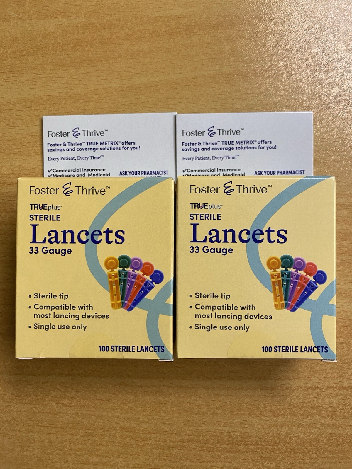 Foster & Thrive Trividia True Metrix Blood Glucose Test Strips Lancets 200 Count