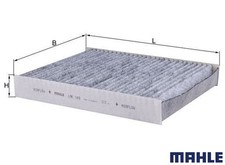 Mahle LAK 169 Filter, Innenraumluft für FORD Fiesta 5 JH JD Van Fusion JU Neu