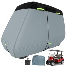 Ultra Thick 900D 600D Golf Cart Cover 2/4/6 Fit for 2 Passenger Cart Gray Black