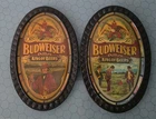 Vintage Budweiser King of Beers Oval Sign. Fishing and Golf ~ Man Cave Must!