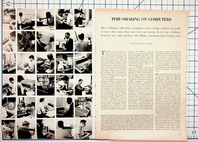1960s MIT Project MAC Time-Sharing Computers Fluke Voltmeter Vintage Article