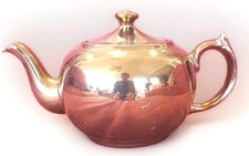 Wade England Harvest Ware Copper Luster Tea Pot 1930 Ceramic Teapot 