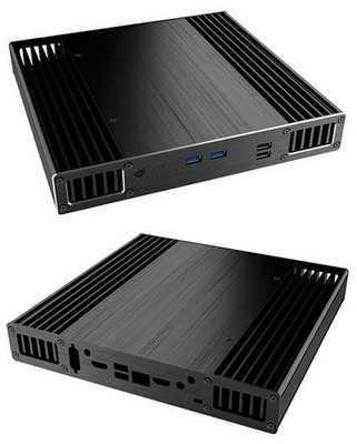 Akasa Plato X7D Gehäuse (für Intel NUC NUC7i5DNBE/NUC7i3DNBE,