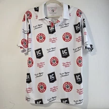 Iron City Beer Golf Polo Shirt Size Small S Mens Pittsburgh Brewery Eversole Run