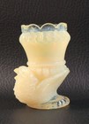 Boyd's Crystal Art Glass BIRD TOOTHPICK HOLDER 1988-93 CREAM Color Ivory NOS — photo 6