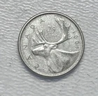 1961 - Canada 25 Cents/Quarter - 0.800 Silver Coin